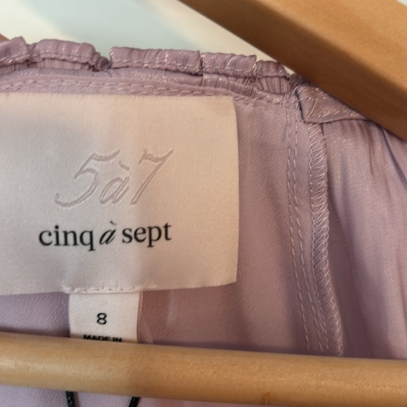 NWT Cinq a Sept Lavender Dress Size 8 - Picture 3 of 4